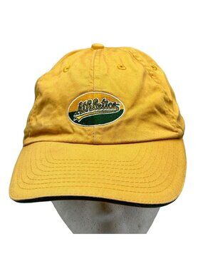Blue wave baseball cap hat Athletics gold bond longs drugs cotton green READ